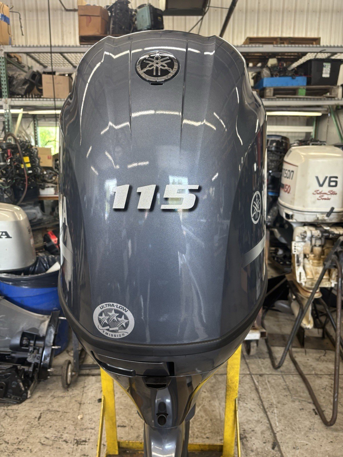 New Factory Warranty 2025 Yamaha 115 EFI four stroke long shaft remote/tiller