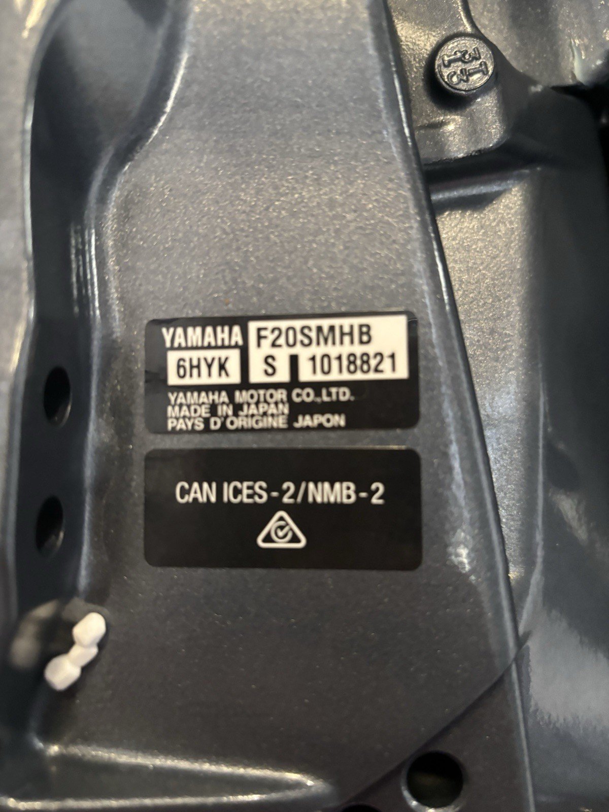 Yamaha F20SMHB Outboard Motor, Tiller,FUEL INJECTION,MANUAL PULL START, 15 INCH