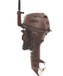 Yamaha F25LWTHC3 25HP 4Stroke Outboard 20" Matte Brown Tiller PT&T New OEM