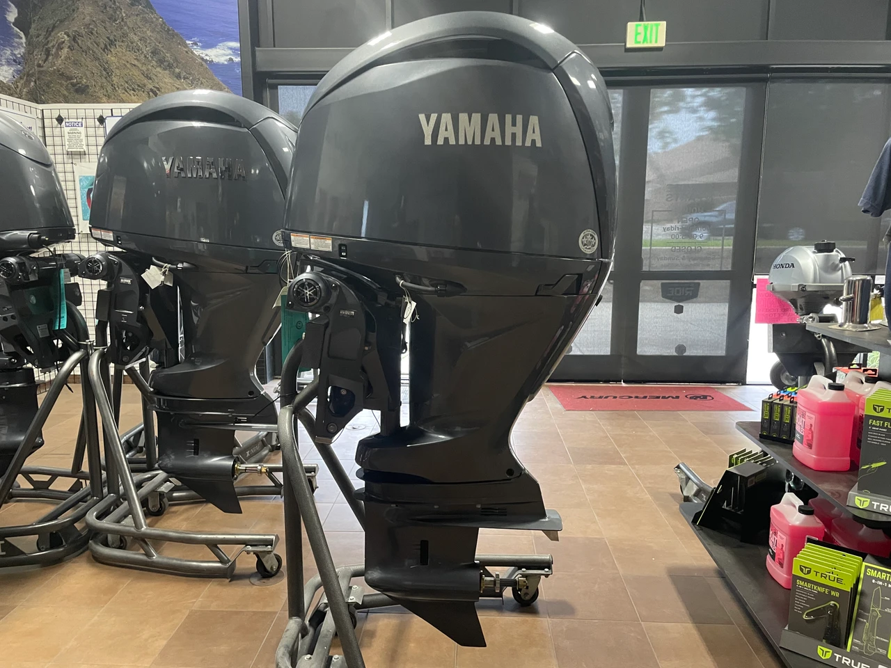 Sowell Outboard Engines showroom featuring Yamaha outboard motors