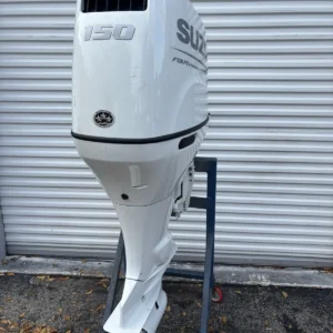 Used 2024 Suzuki DF150A 150 HP 4-Stroke Outboard Motor – 25″ (X) Shaft – Factory Warranty