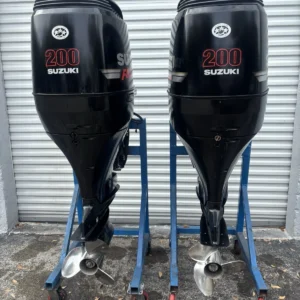 2006 Suzuki DF200 200HP 4-Stroke Outboard Motors Pair – 25” Shafts – 632 Hours ( price is for both motors ) - $5550 for one